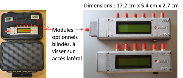 PE62 et PE102 avec module optionnel latéral